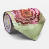 Floral Abstract Waterverf schilderen Stropdas (Opgerold)