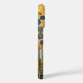 Floral Abstracte Kunst Gouden Monogram Bloemen Case-Mate iPhone Case (Achterkant / Rechts)