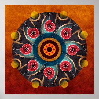 Floral Abstracte Vector Art Print