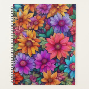 Floral Abstrait coloré #444 -