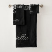 Floral Abstrait métallique (En situation)