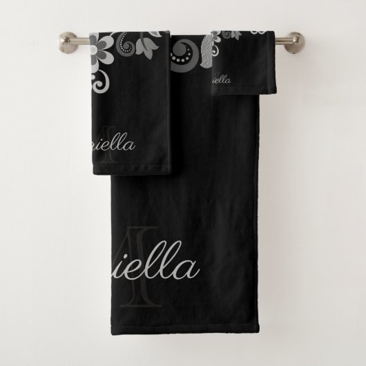 Floral Abstrait métallique (En situation)