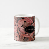  Floral Acanthus Pattern met monogram Koffiemok (Voorkant rechts)