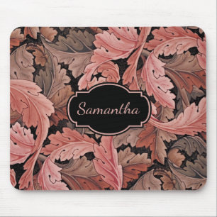  Floral Acanthus Pattern met monogram Muismat