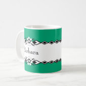 Floral Acccent Personalized Mugs (Devant gauche)
