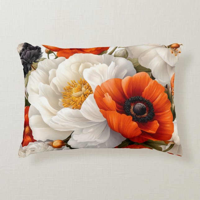 Floral Accent Pillow Accent Kussen (Voorkant)
