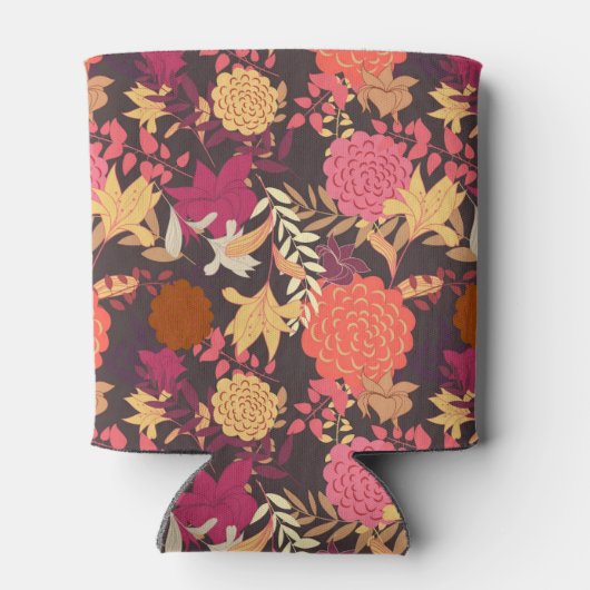 Floral achtergrond 2 blikjeskoeler (Achterkant)