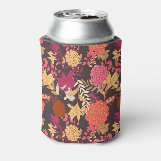 Floral achtergrond 2 blikjeskoeler (Blikje Achterkant)