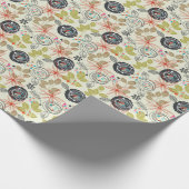 Floral achtergrond 2 cadeaupapier (Hoek)