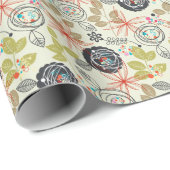 Floral achtergrond 2 cadeaupapier (Rol Hoek)