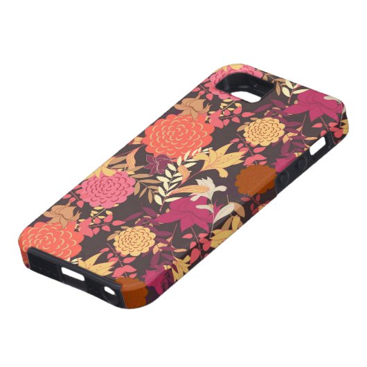 Floral achtergrond 2 Case-Mate iPhone case (Onderkant)