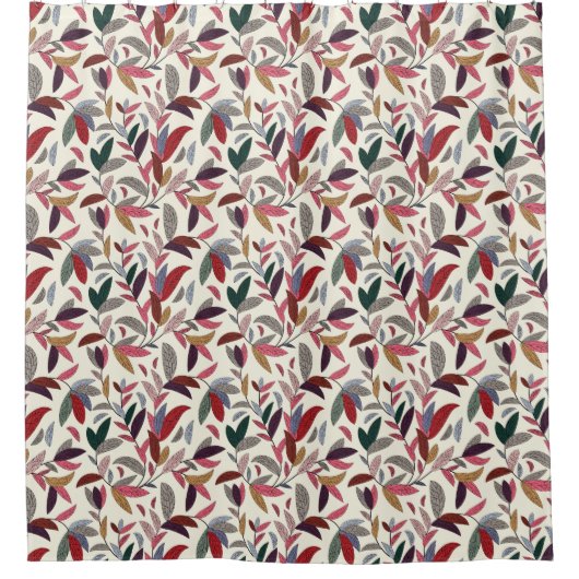 Floral achtergrond 2 douchegordijn (Voorkant)