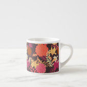 Floral achtergrond 2 espresso kop (Rechts)