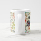 Floral achtergrond 2 extra grote mok (Achterkant)