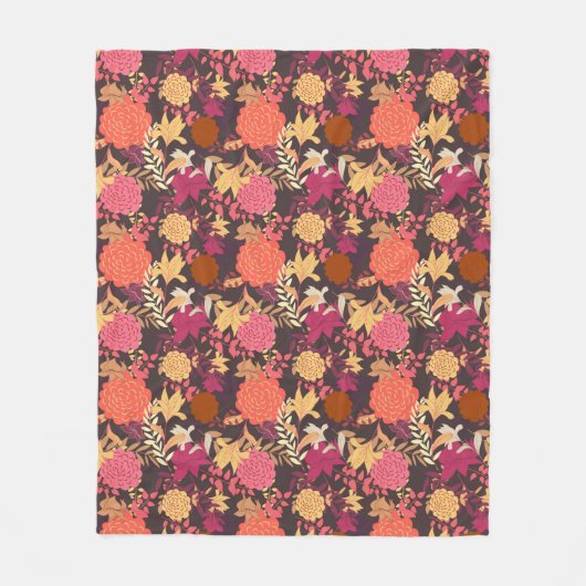 Floral achtergrond 2 fleece deken (Voorkant)
