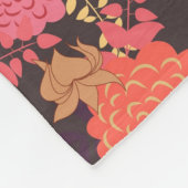 Floral achtergrond 2 fleece deken (Hoek)