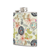 Floral achtergrond 2 heupfles (Links)