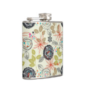 Floral achtergrond 2 heupfles (Rechts)