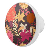 Floral achtergrond 2 keramische knop (Rechts)