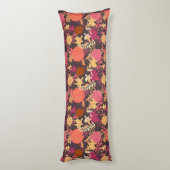 Floral achtergrond 2 lichaamskussen (Achterkant (Verticaal))