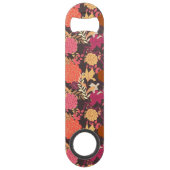 Floral achtergrond 2 speed flessenopener (Achterkant)