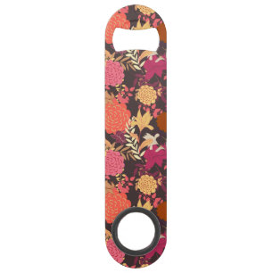 Floral achtergrond 2 speed flessenopener