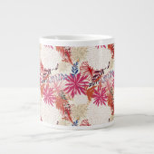 Floral achtergrond 3 jumbo mok (Voorkant)