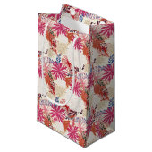 Floral achtergrond 3 klein cadeauzakje (Voorkant Gekanteld)