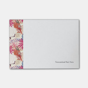 Floral achtergrond 3 post-it® notes