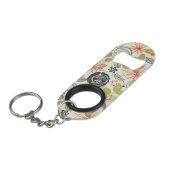 Floral achtergrond 3 sleutelhanger flessenopener (Voorkant Gekanteld)