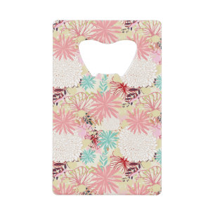 Floral achtergrond 4 kredietkaart flessenopener