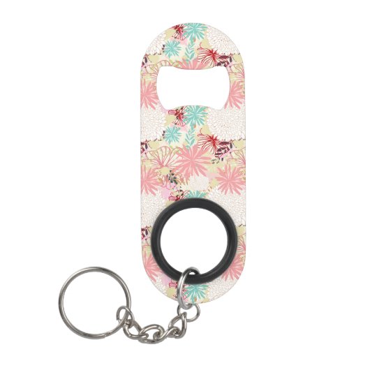 Floral achtergrond 4 mini flessenopener (Voorkant)
