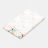 Floral achtergrond 4 post-it® notes (Schuin)