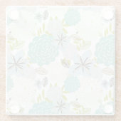 Floral achtergrond 5 glazen onderzetter (Achterkant)