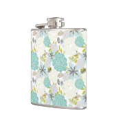 Floral achtergrond 5 heupfles (Links)