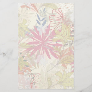 Floral achtergrond 6 briefpapier