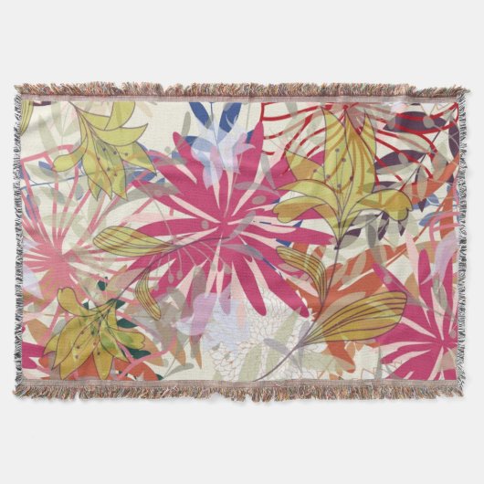 Floral achtergrond 6 deken (Voorkant)