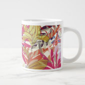 Floral achtergrond 6 extra grote mok (Rechts)