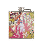 Floral achtergrond 6 heupfles (Achterkant)