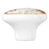 Floral achtergrond 6 keramische knop (Zijkant)