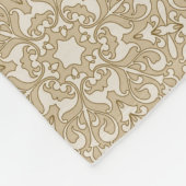 Floral  achtergrond fleece deken (Hoek)