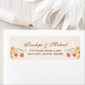 Floral Acorn Herfst Etiket (Insitu)