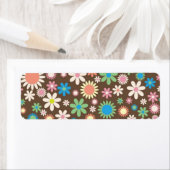 Floral-adreslabel Etiket (Insitu)