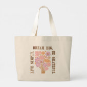 Floral Aesthetic Motivational Gift Tote bag (Dos)