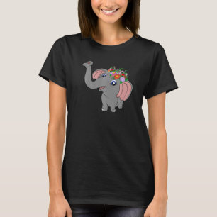 Floral Afrika Safari Dierlijke Bloem Dierenpark El T-shirt