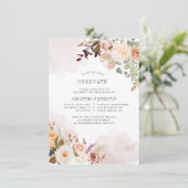 Floral Afstuderen 2025 Botanische Partij Kaart (Staand voorkant)