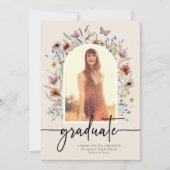 Floral Afstuderen aankondiging (Voorkant)