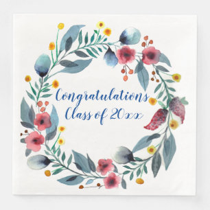 Floral Afstuderen Servet