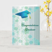 Floral Afstuderen Wenskaart Kaart (Gele Bloem)