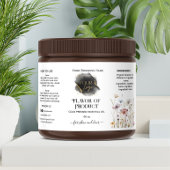 Floral Ajoutez votre logo Étiquette de bouteille d